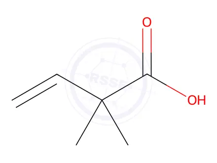 Chemical structure of 2,2-Dimethyl-3-butenoic Acid