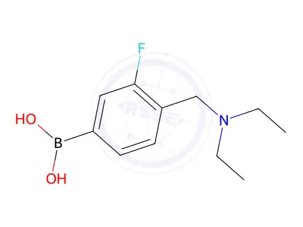 Chemical structure of 4-((diethylaMino)Methyl)-3-fluorophenylboronic acid