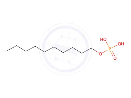 Chemical structure of decyl dihydrogen phosphate