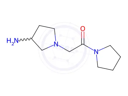 Chemical structure of 2-(3-Aminopyrrolidin-1-yl)-1-(pyrrolidin-1-yl)ethan-1-one