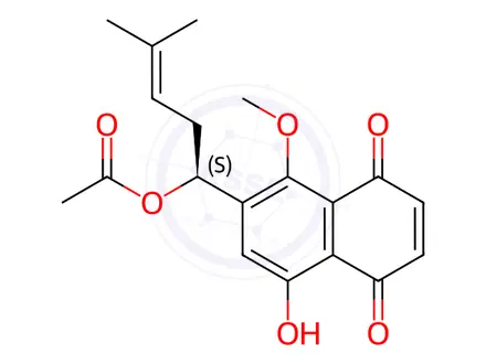 Chemical structure of Alkannin Impurity 48