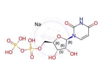 Chemical structure of 5′-UDP sodium salt