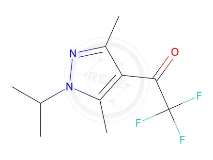 Chemical structure of 2,2,2-Trifluoro-1-(1-isopropyl-3,5-dimethyl-1h-pyrazol-4-yl)ethan-1-one