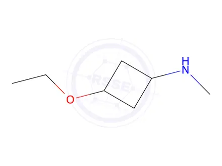 Chemical structure of 3-Ethoxy-N-methylcyclobutan-1-amine