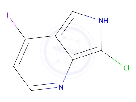Chemical structure of 7-Chloro-4-iodo-1H-pyrrolo[3,4-b]pyridine
