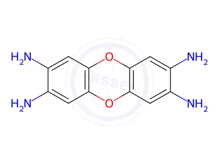 Chemical structure of Dibenzo[b,e][1,4]dioxin-2,3,7,8-tetramine