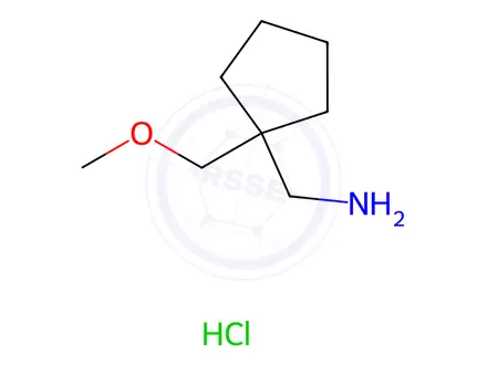 Chemical structure of (1-(Methoxymethyl)cyclopentyl)methanamine hydrochloride