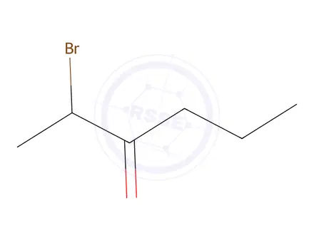 Chemical structure of 2-Bromohexan-3-one