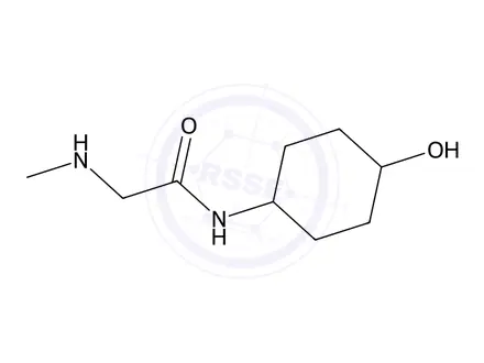 Chemical structure of N-(4-hydroxycyclohexyl)-2-(methylamino)acetamide