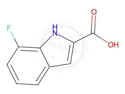 Chemical structure of 7-Fluoro-1h-indole-2-carboxylic acid