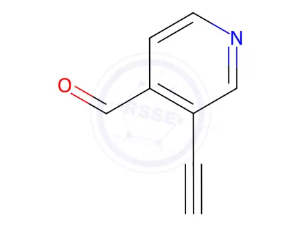 Chemical structure of 3-Ethynylisonicotinaldehyde