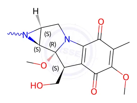 Chemical structure of Decarbamoylmethylmitomycin A