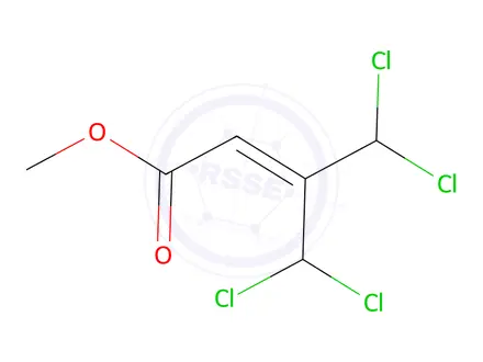 Chemical structure of 4,4-Dichloro-3-(dichloromethyl)crotonic Acid Methyl Ester