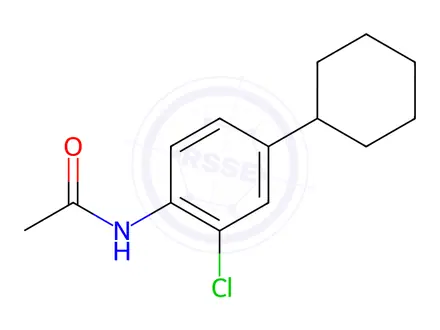 Chemical structure of N-(2-Chloro-4-cyclohexylphenyl)acetamide