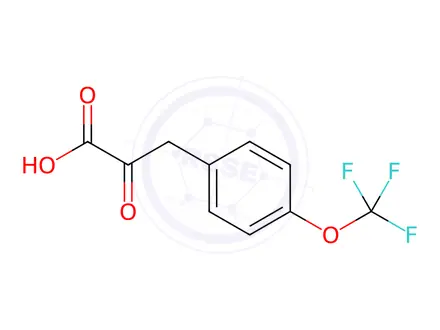 Chemical structure of 2-Oxo-3-(4-(trifluoromethoxy)phenyl)propanoic acid