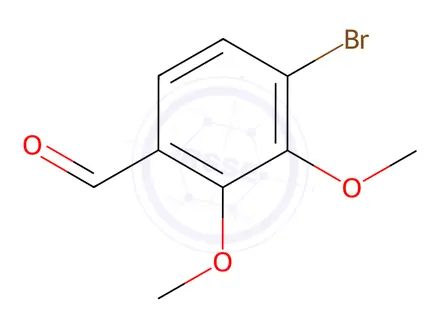 Chemical structure of Benzaldehyde, 4-bromo-2,3-dimethoxy-