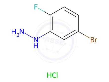 Chemical structure of (5-Bromo-2-fluoro-phenyl)-hydrazine Hydrochloride