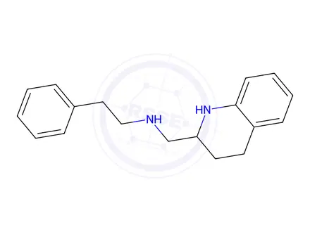 Chemical structure of 1,2,3,4-Tetrahydro-N-phenethyl-2-quinolinemethanamine