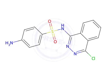 Chemical structure of 4-Amino-N-(4-chlorophthalazin-1-yl)benzenesulfonamide