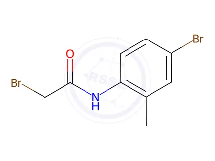 Chemical structure of 2-Bromo-N-(4-bromo-2-methylphenyl)acetamide