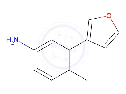 Chemical structure of 3-(Furan-3-yl)-4-methylaniline