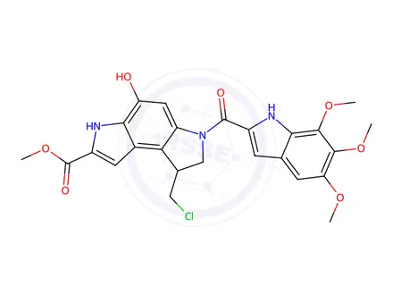 Chemical structure of Seco-Duocarmycin SA