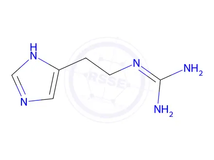Chemical structure of N(alpha)-guanilhistamine
