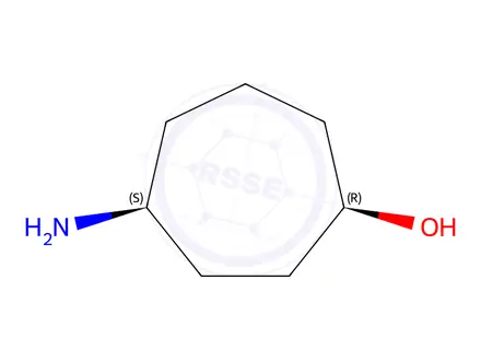 Chemical structure of (1R,4S)-4-aminocycloheptan-1-ol