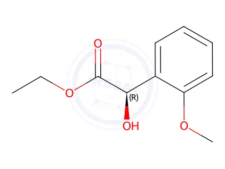 Chemical structure of Ethyl (R)-2-hydroxy-2-(2-methoxyphenyl)acetate