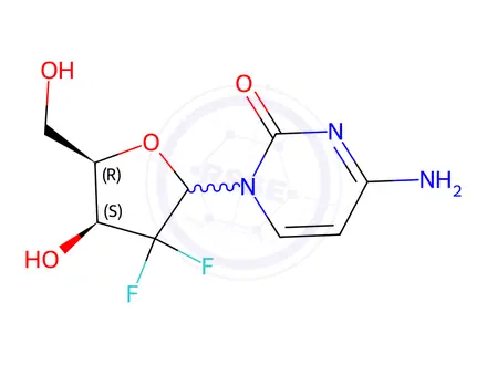 Chemical structure of 3’-Epi Gemcitabine