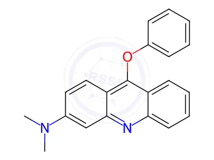 Chemical structure of N,N-Dimethyl-9-phenoxyacridin-3-amine