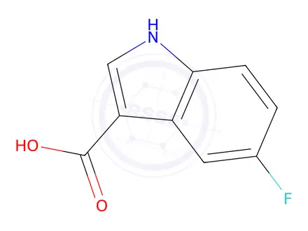 Chemical structure of 5-Fluoro-1H-indole-3-carboxylic acid