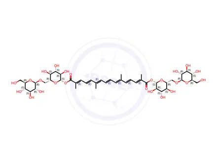 Chemical structure of CrocinI