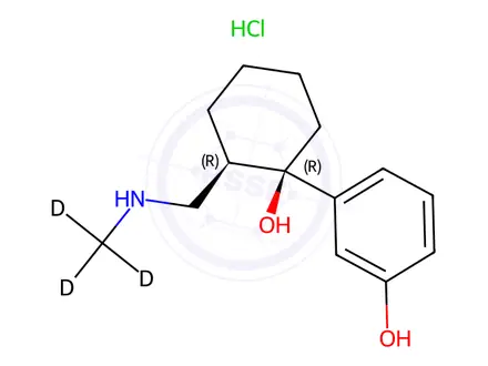Chemical structure of N,O-Didesmethyl Tramadol-d3 Hydrochloride