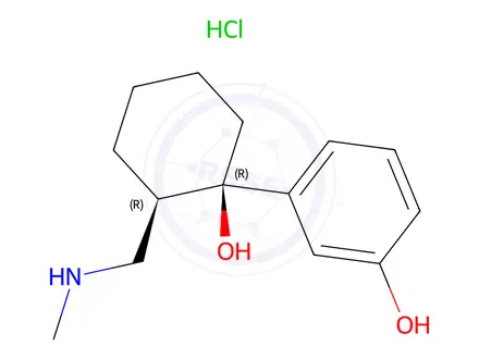 Chemical structure of rac N,O-Didesmethyl Tramadol Hydrochloride