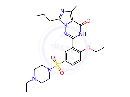 Chemical structure of Vardenafil Dihydrochloride Salt