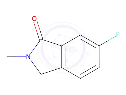 Chemical structure of 6-fluoro-2-methyl-3H-isoindol-1-one