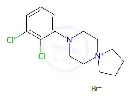 Chemical structure of 8-(2,3-Dichlorophenyl)-8-aza-5-azoniaspiro[4.5]decane Bromide