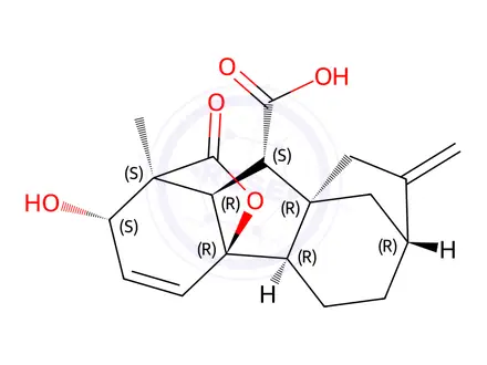 Chemical structure of Gibberellin A7