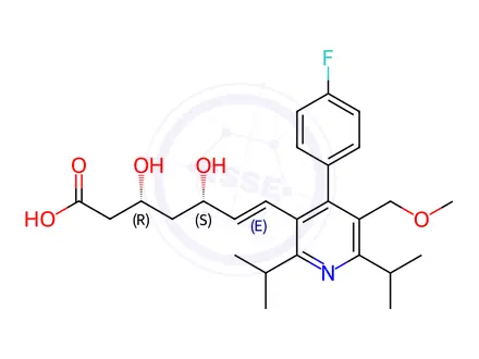 Chemical structure of Cerivastatin