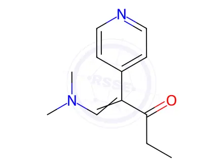 Chemical structure of 1- (Dimethylamino) - 2- (4- pyridinyl) -1- penten- 3- one