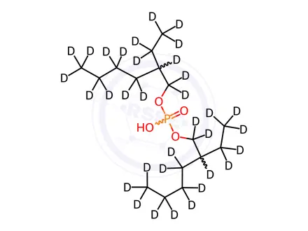 Chemical structure of Bis(2-ethylhexyl) Phosphate-d34