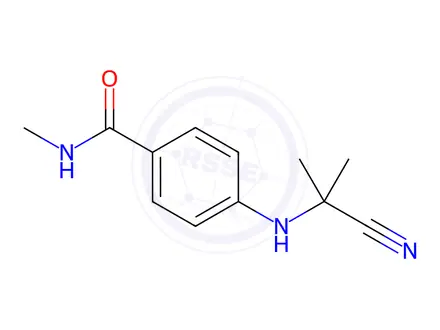 Chemical structure of ENZ Cyano Desfluoro Impurity