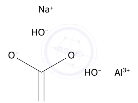 Chemical structure of Dihydroxyaluminum Sodium Carbonate