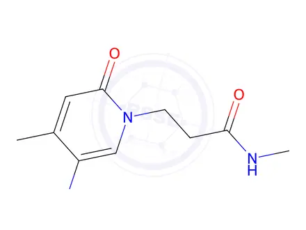 Chemical structure of 3-(5-Amino-4-methyl-2-oxopyridin-1(2h)-yl)-N-methylpropanamide