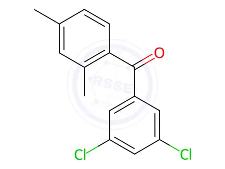 Chemical structure of (3,5-DICHLOROPHENYL)(2,4-DIMETHYLPHENYL)METHANONE