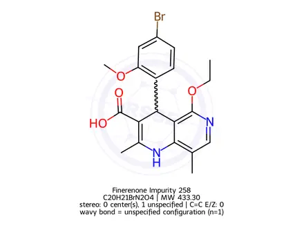 Chemical structure of Finerenone Impurity 574