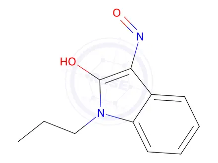 Chemical structure of 1-Propyl-1H-indole-2,3-dione 3-oxime
