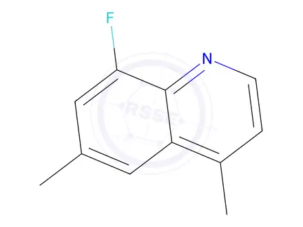 Chemical structure of 8-Fluoro-4,6-dimethylquinoline