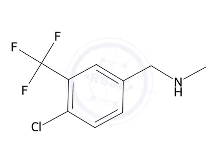 Chemical structure of 1-(4-Chloro-3-(trifluoromethyl)phenyl)-N-methylmethanamine